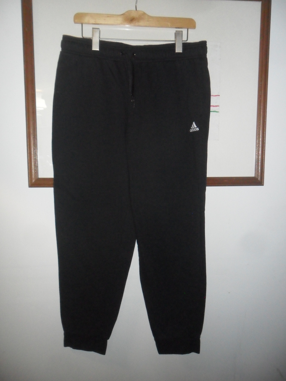 adidas Black Men’s Large Jogger Sweatpants